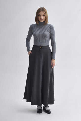 A-Line Skirt Anthracite - 6