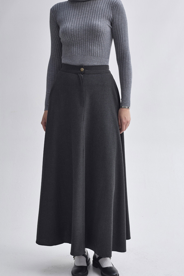 A-Line Skirt Anthracite - 3