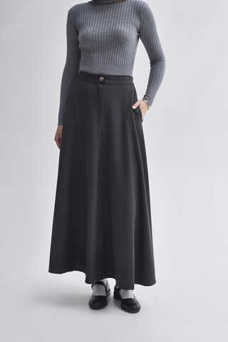 A-Line Skirt Anthracite - 2