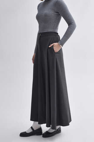 A-Line Skirt Anthracite - 4