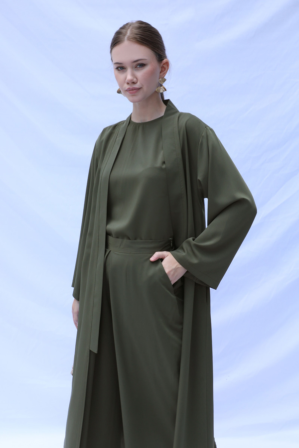 Aisha Üçlü Takım Haki - 8