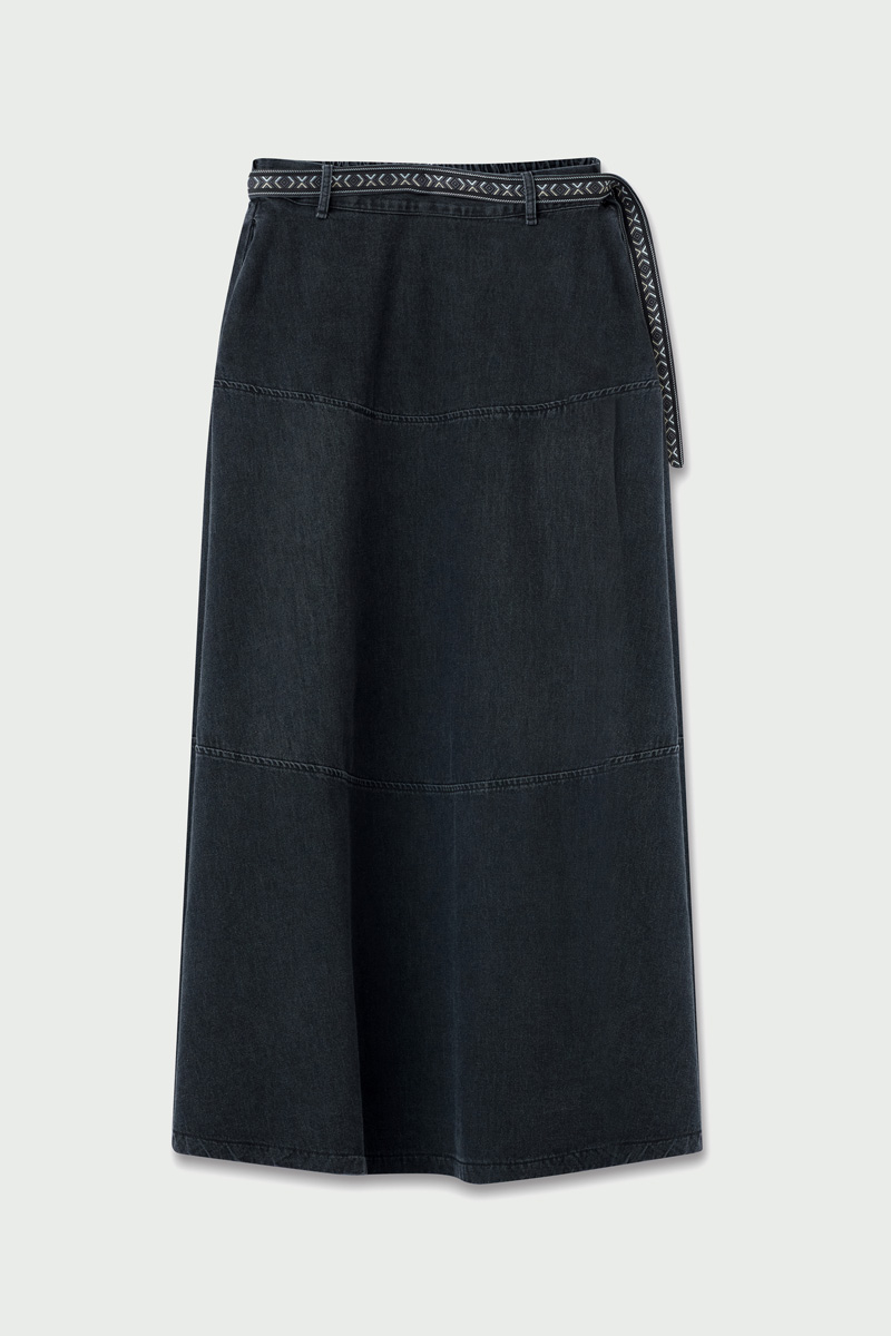 Akel Denim Etek Siyah