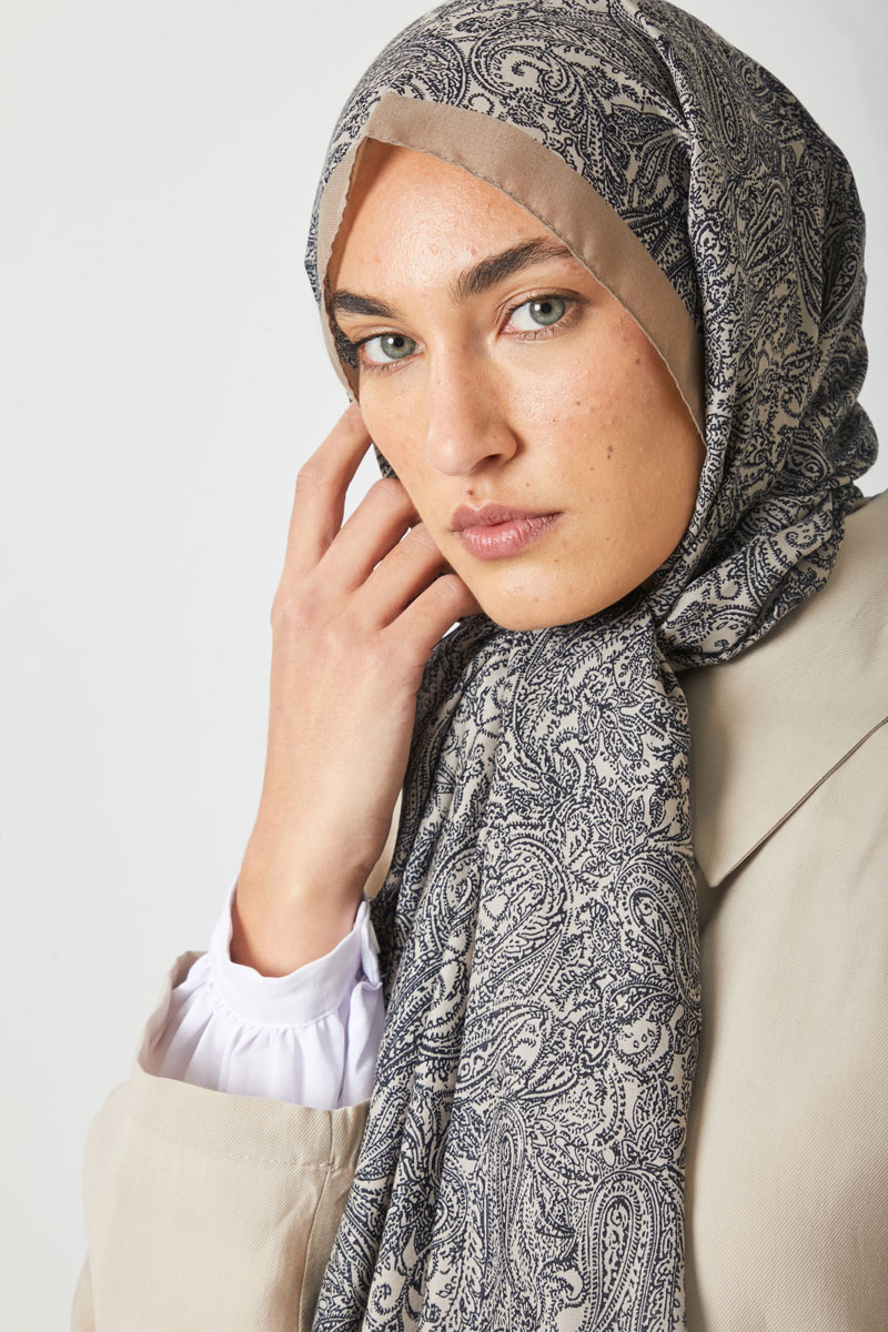 Anadolu Desen Şal Vizon