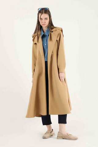 Apolet Detaylı Trençkot Bisküvi - 1