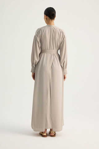 Arka Parçalı Abaya Takım Taş - 13