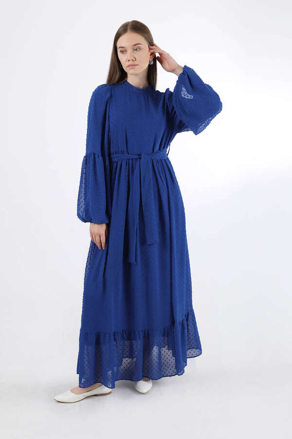 Avril Chiffon Dress Sax