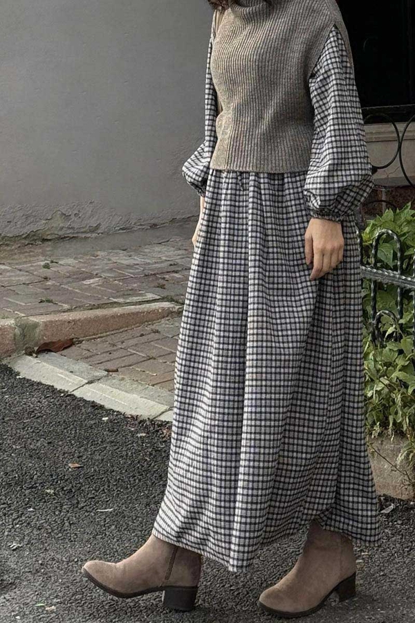 Balıkçı Yaka Triko Süveter Toprak - 2