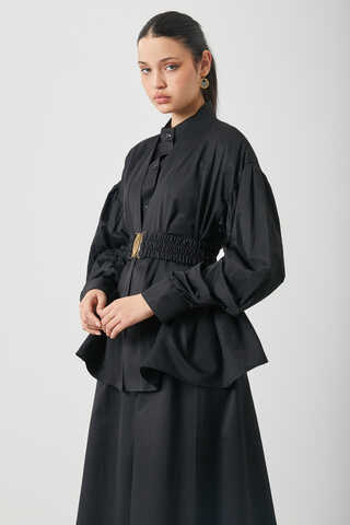 Balon Kol Jile Takım Siyah - 6