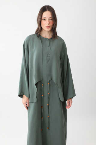 Beaded Jilbab Set Petrol - 4