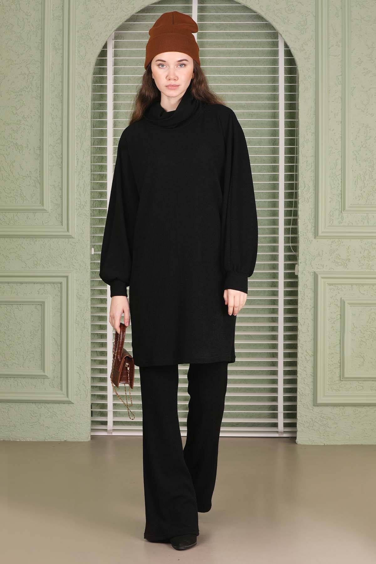 Buy Turtleneck Knitwear Spanish Suit Black Zülays
