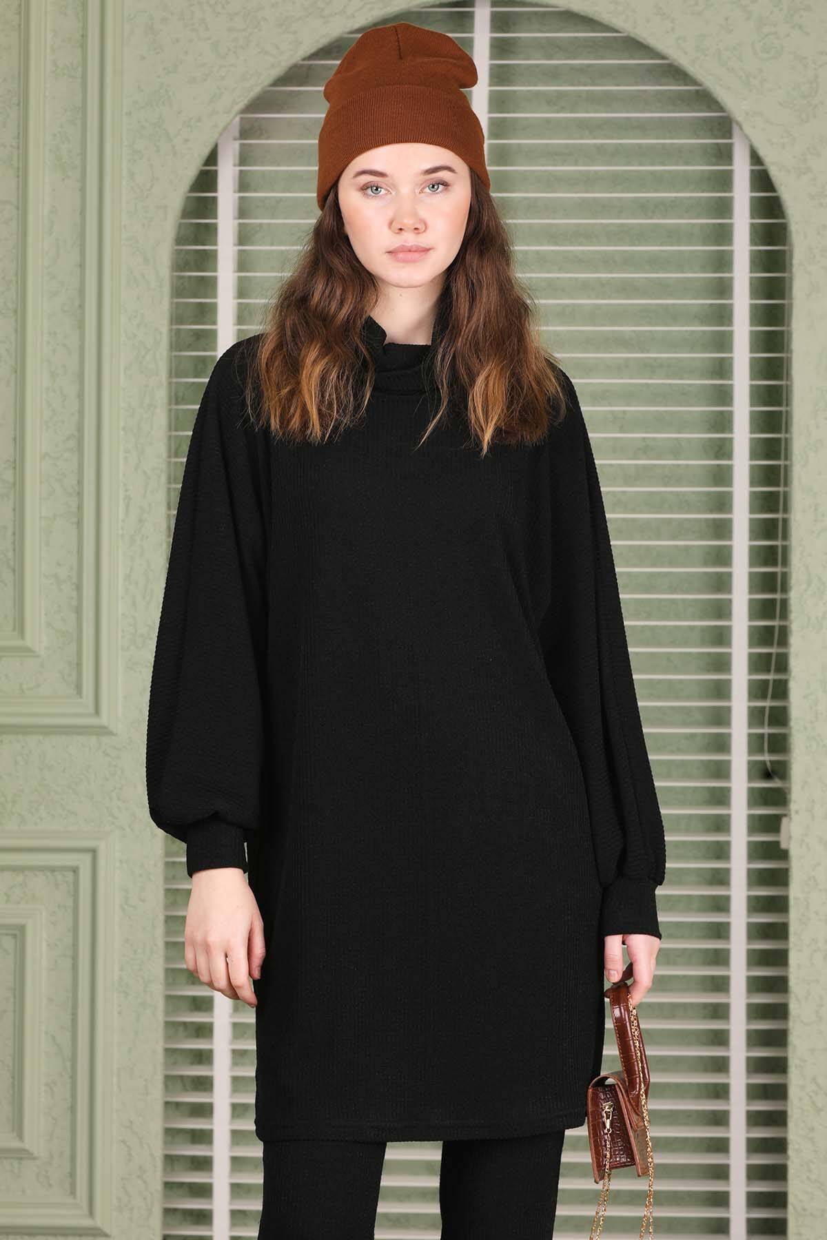 Buy Turtleneck Knitwear Spanish Suit Black Zülays