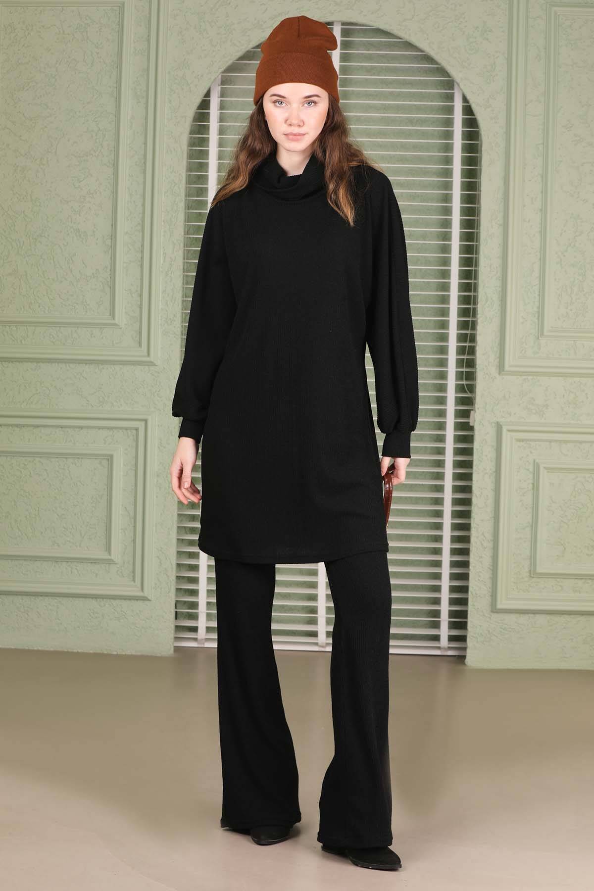 Buy Turtleneck Knitwear Spanish Suit Black Zülays