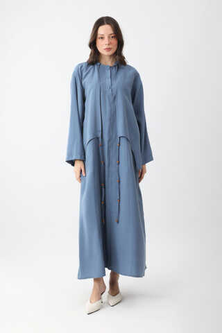 Boncuklu Jile Takım İndigo - 2