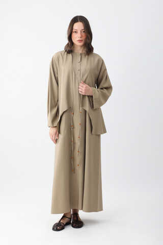 Boncuklu Jile Takım Vizon - 3