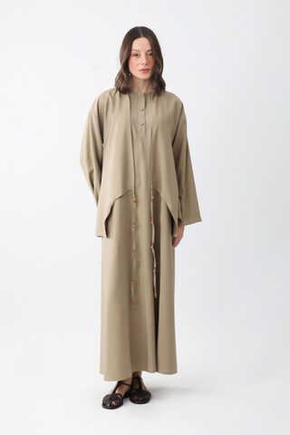 Boncuklu Jile Takım Vizon - 6