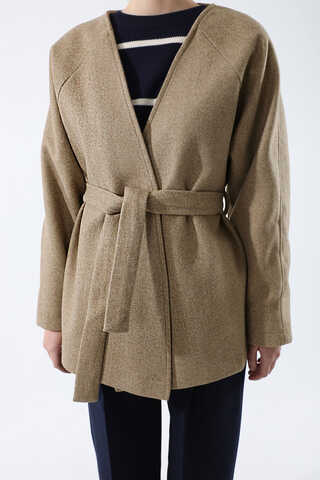 Cachet Short Jacket Camel - 4