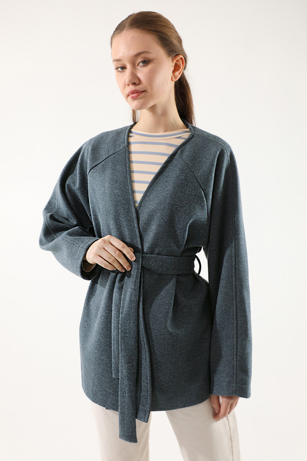 Cachet Short Jacket İndigo - 2