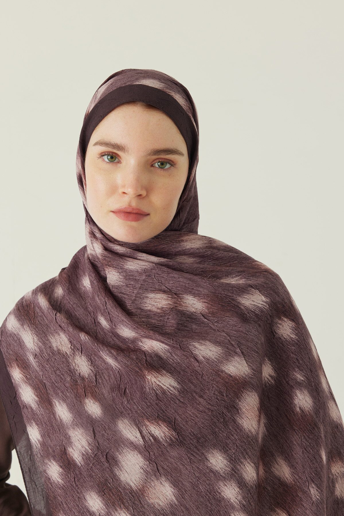 Ceylan Desen Bambu Şal Acı Kahve