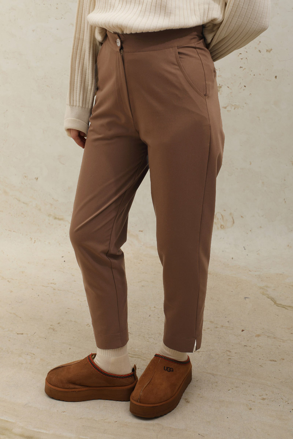 Cigarette Trousers Brown - 3