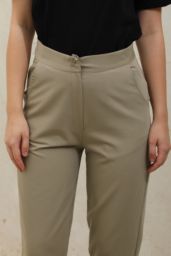 Cigarette Trousers Mink - 5