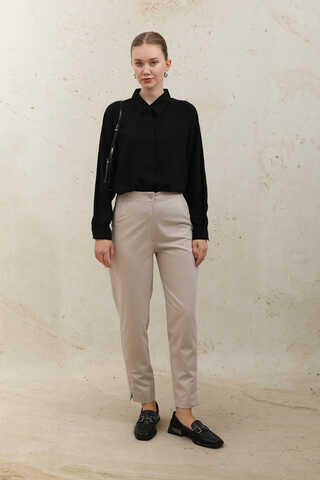 Cigarette Trousers Stone - 1