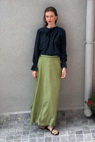 Çizgi Dokulu Gömlek Lacivert - 5