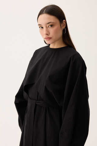 Croplu Elbise Takım Siyah - 12