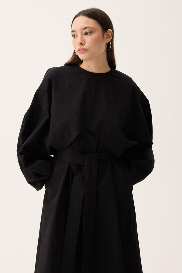 Croplu Elbise Takım Siyah - 14