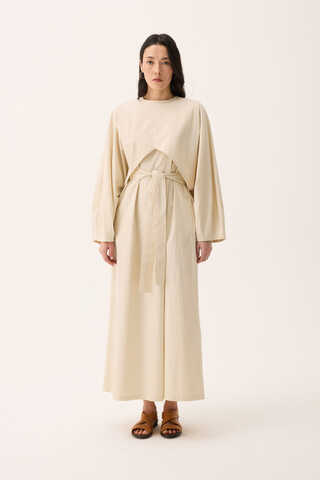 Croplu Elbise Takım Taş - 1