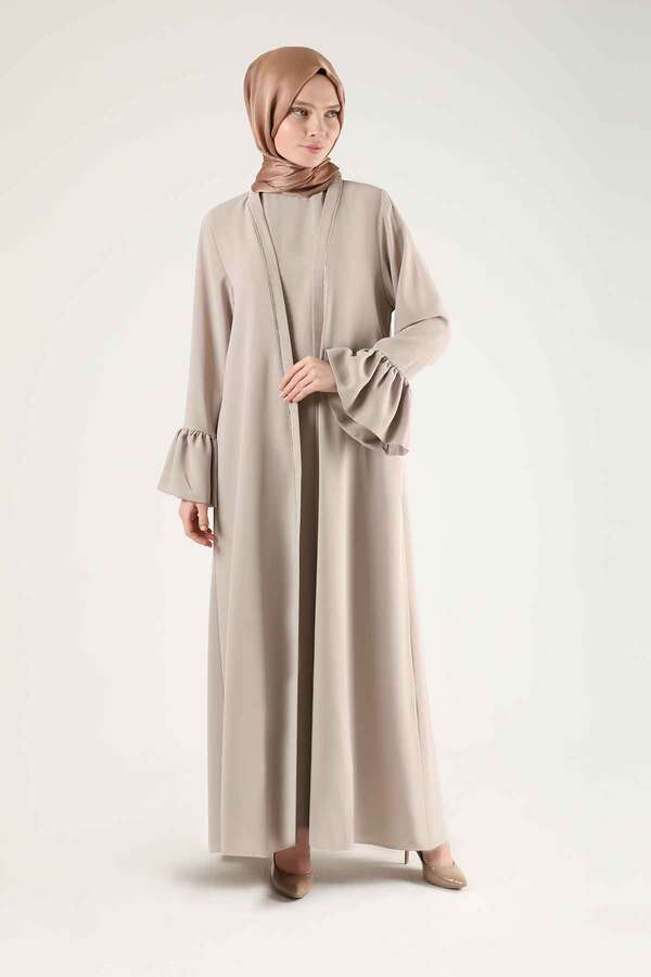 Cuff Flywheel Stone Abaya Suit Stone - 3