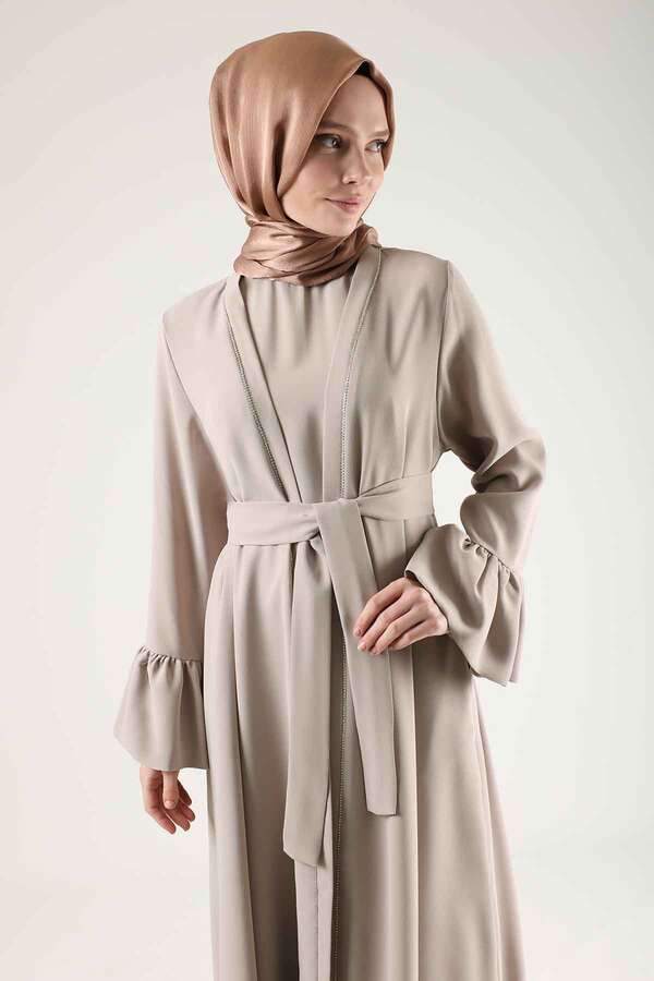 Cuff Flywheel Stone Abaya Suit Stone - 2