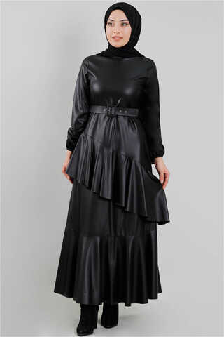 Zulays - Deri Elbise Siyah