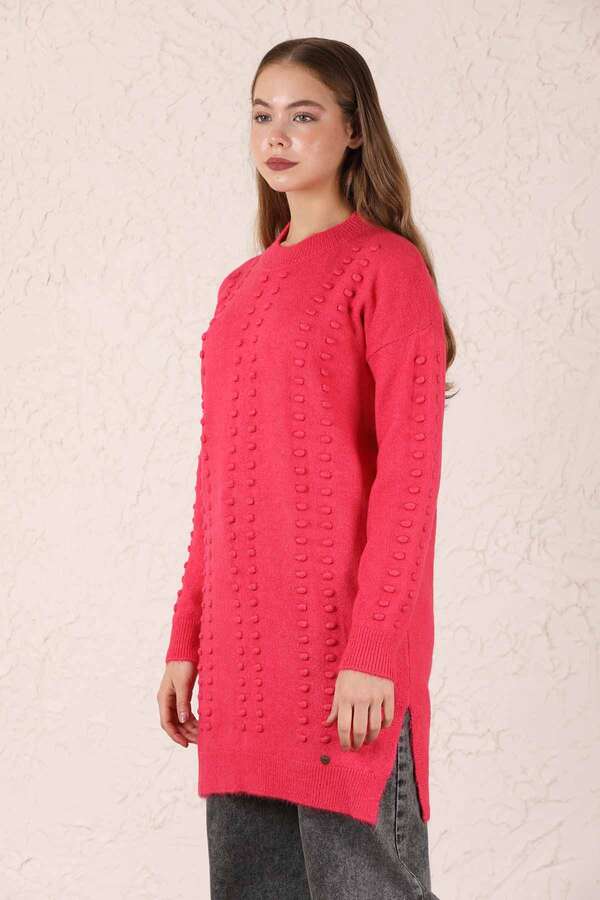 Zulays - Desenli Kazak Pembe