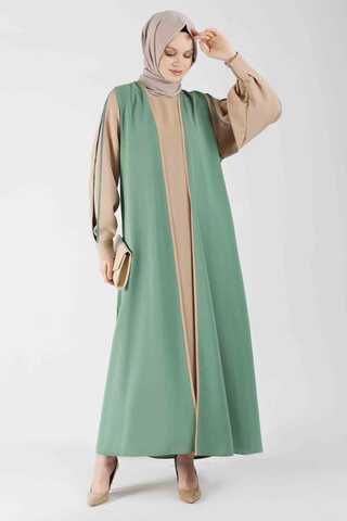 Dress Abaya Suit Dark Mint - 3