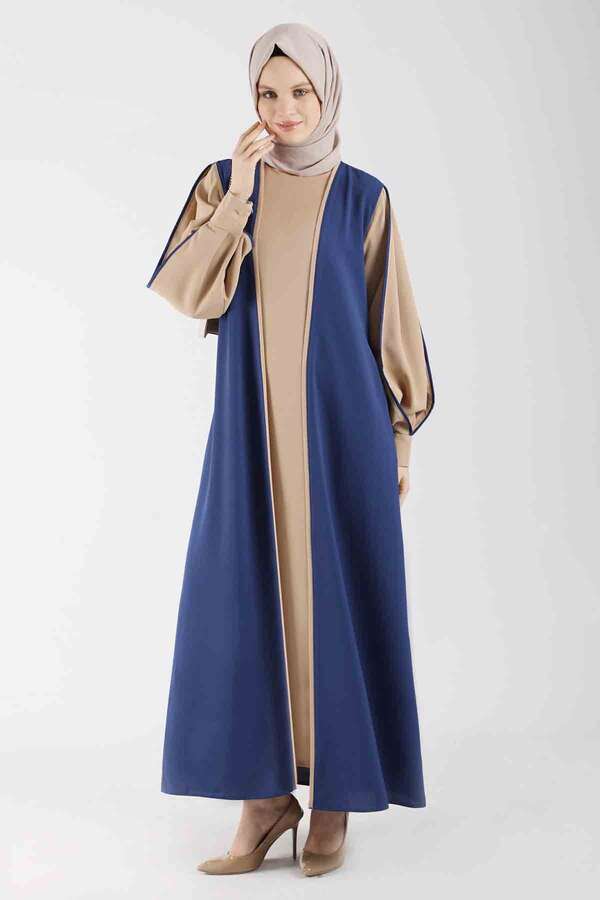 Dress Abaya Suit Sax Blue - 1