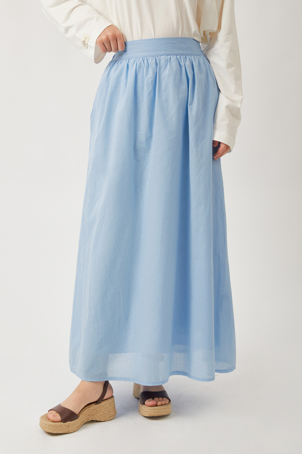 Duru Büzgülü Etek Bebe Mavisi - 7