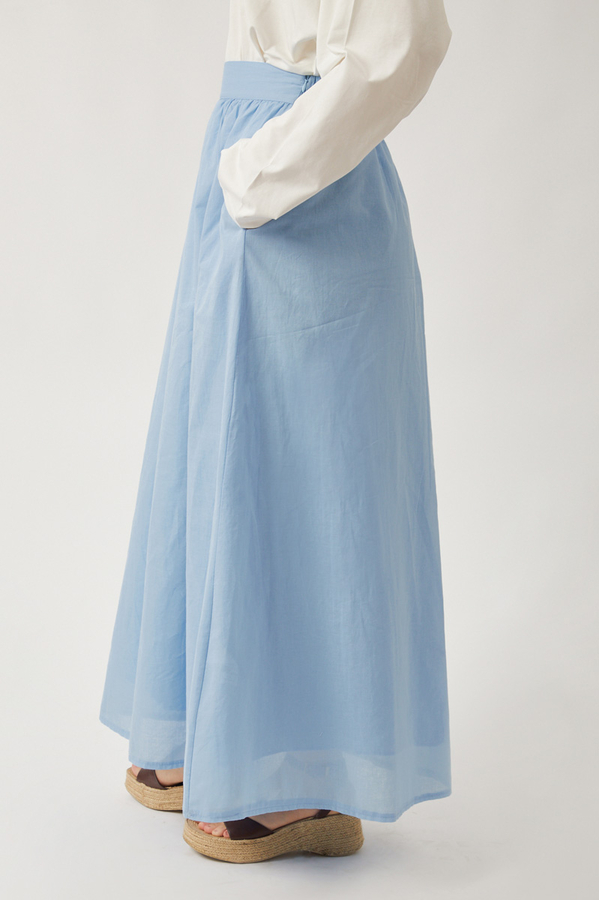 Duru Büzgülü Etek Bebe Mavisi - 9