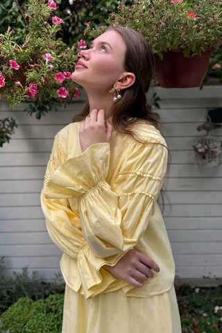 Duru Lace Shirt Butter Yellow - 9