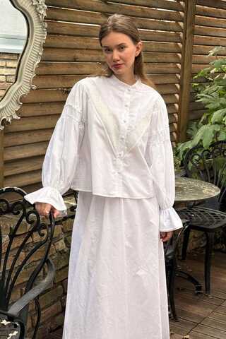 Duru Lace Shirt White - 5