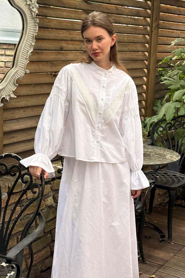 Duru Lace Shirt White - 5