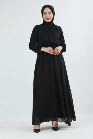 Elsa Elbise Siyah - 4