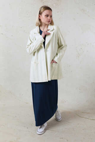 Fleto Pocket Linen Jacket Green - 3