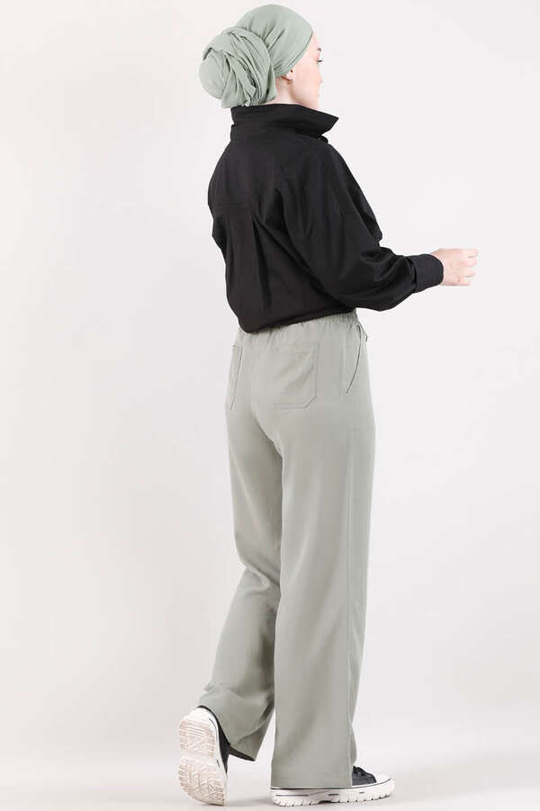 Geniş Paça Pantolon Mint