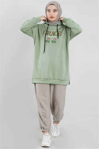 Grace Sweat Yeşil - Thumbnail