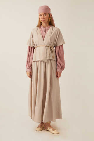 Hasır Biyeli Etek Takım Taş - 4