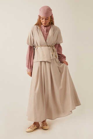 Hasır Biyeli Etek Takım Taş - 5