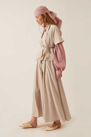 Hasır Biyeli Etek Takım Taş - 6