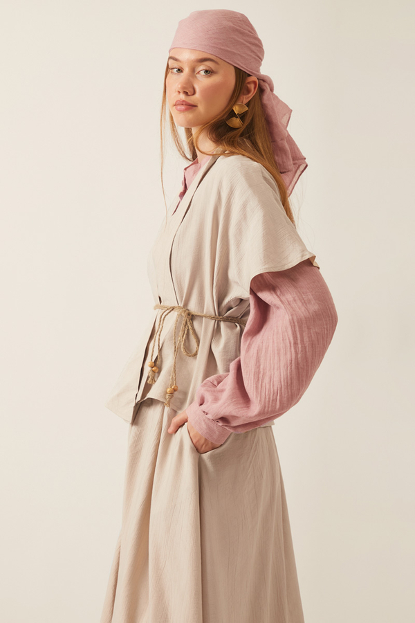 Hasır Biyeli Etek Takım Taş - 8