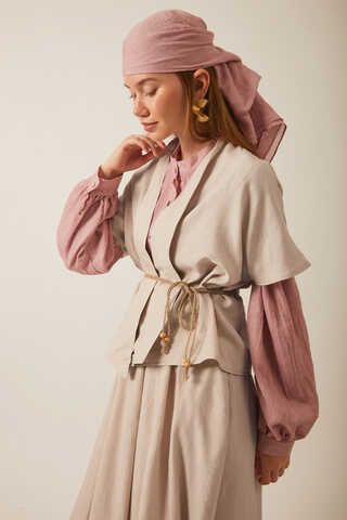 Hasır Biyeli Etek Takım Taş - 10