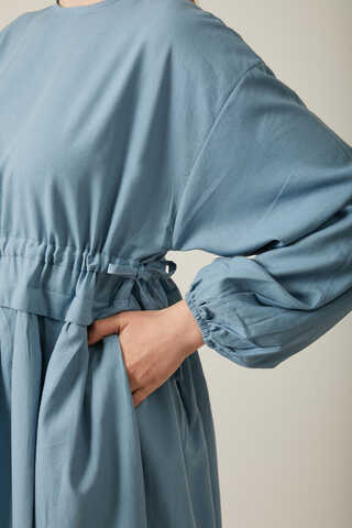 İynem Keten Elbise Bebe Mavisi - 17